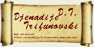 Đenadije Trifunovski vizit kartica